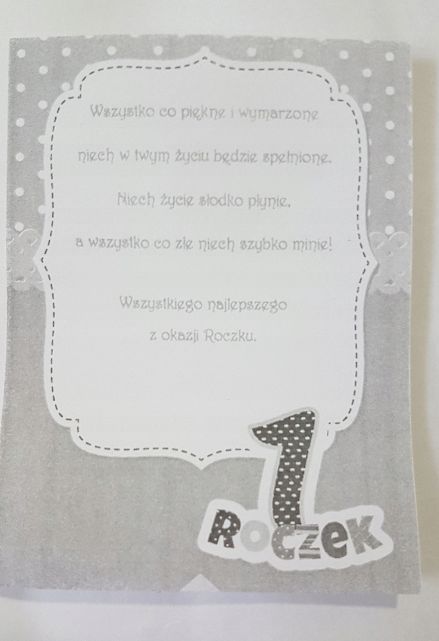 konik sklejka 1 roczek - kolorowa kartka życzenia — 10
