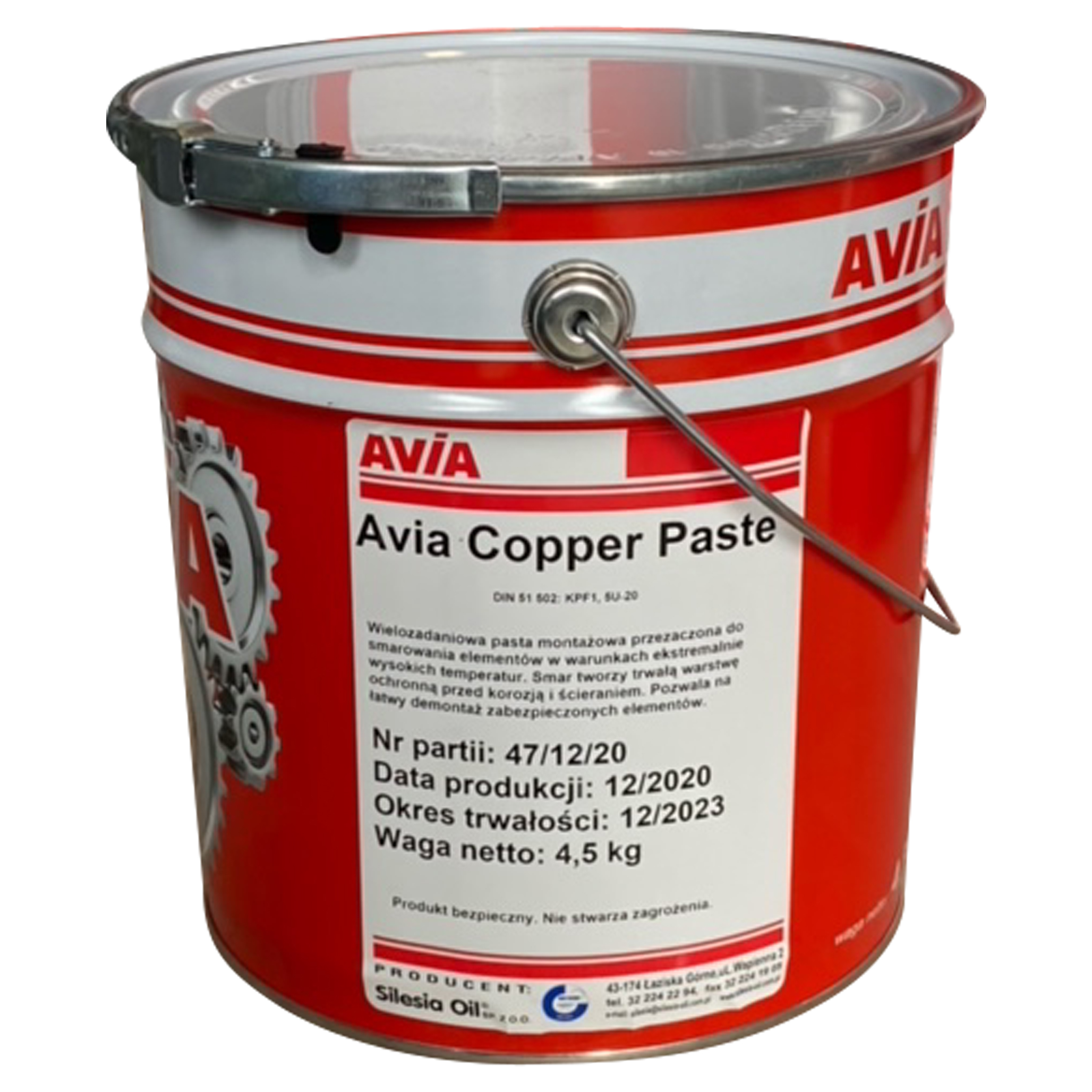 SMAR MIEDZIANY AVIA COPPER PASTE 18kg metal
