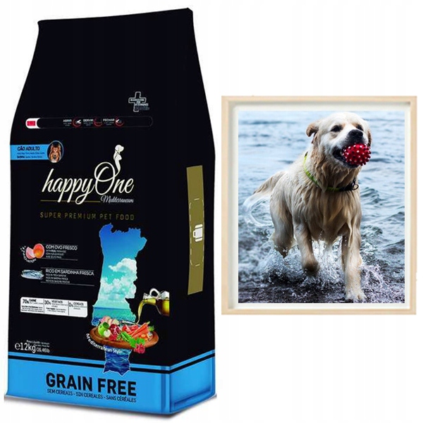 Levně happyOne Mediterraneum Adult Dog bohatá na sardinky 12 kg