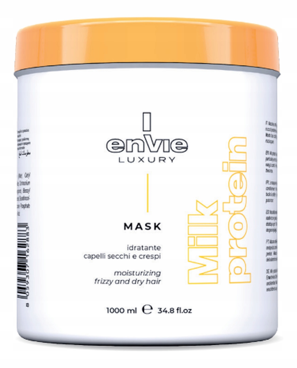 Envie Luxury Milk proteinová maska pro kudrnaté nebo suché vlasy 1000 ml