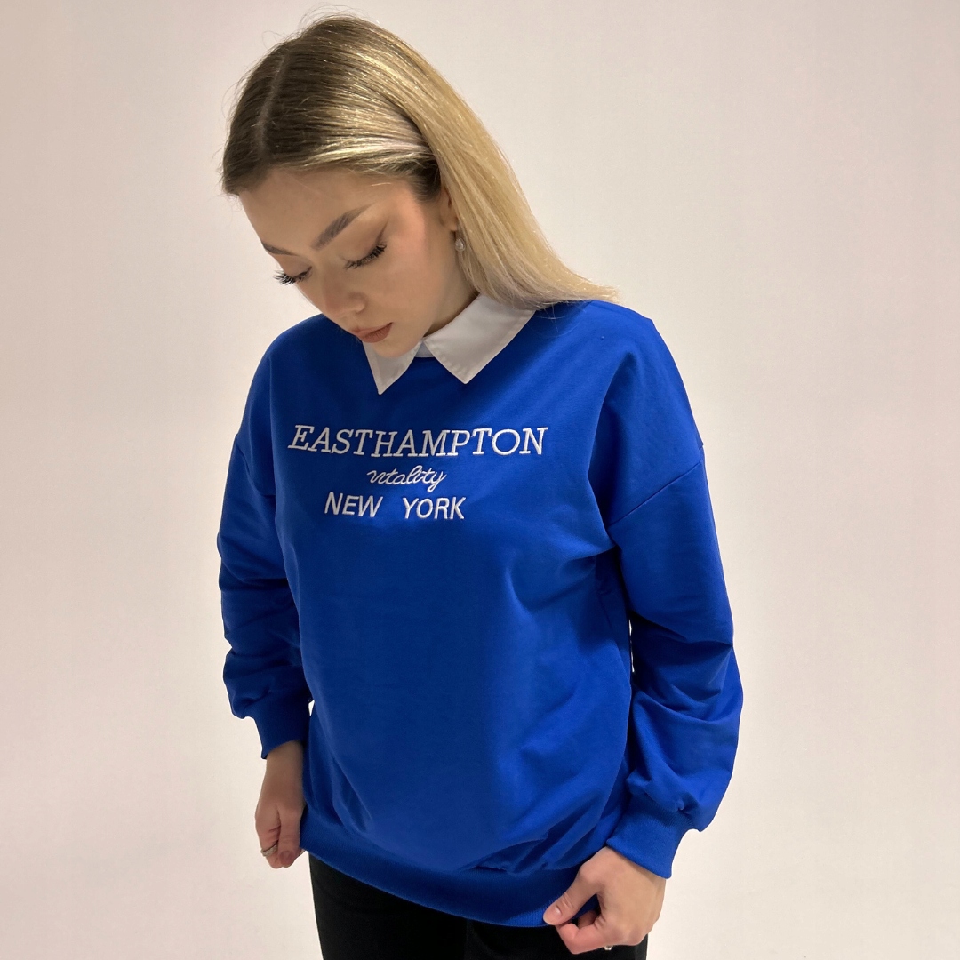 Bluza Easthampton L Niebieski Marka bez marki
