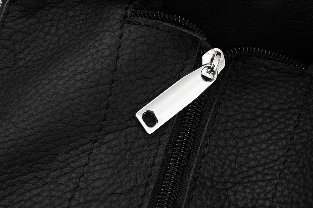 CZARNA SKÓRZANA TOREBKA SHOPPER A4 WŁOSKA MIĘKKA SKÓRA WOREK XL Vera Pelle Styl miejski