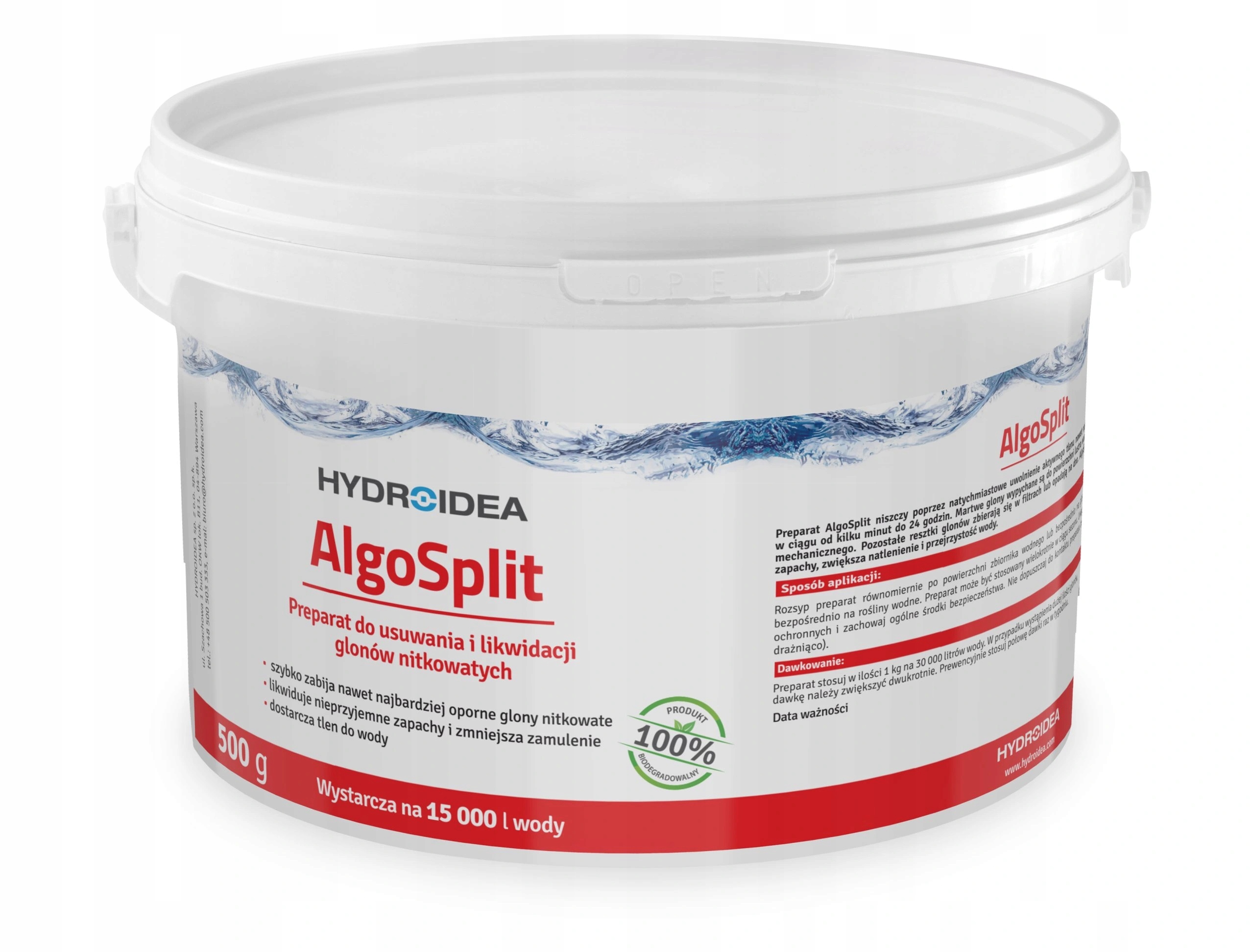 PhosSorb 500g + AlgoSplit 500g BAKTERIE DO OCZKA Marka Hydroidea