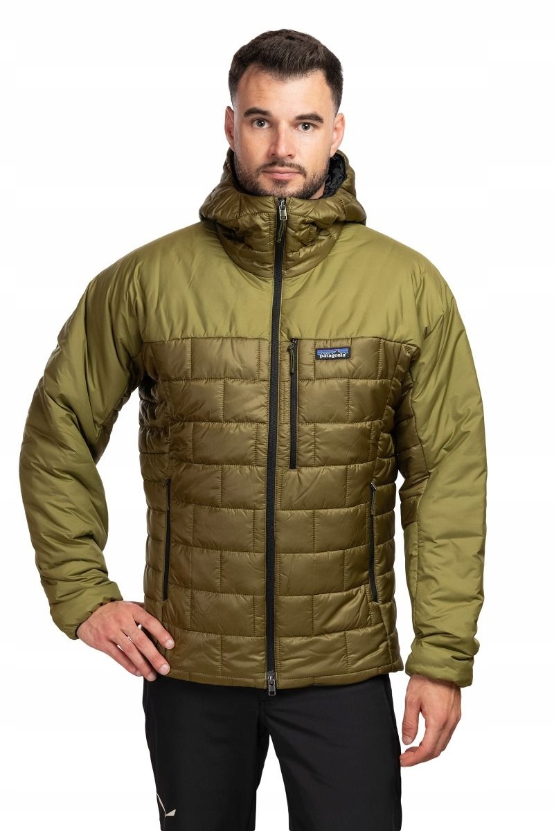 Patagonia Zimní bunda pánská Hi Loft Nano Puff Hoody zelená m