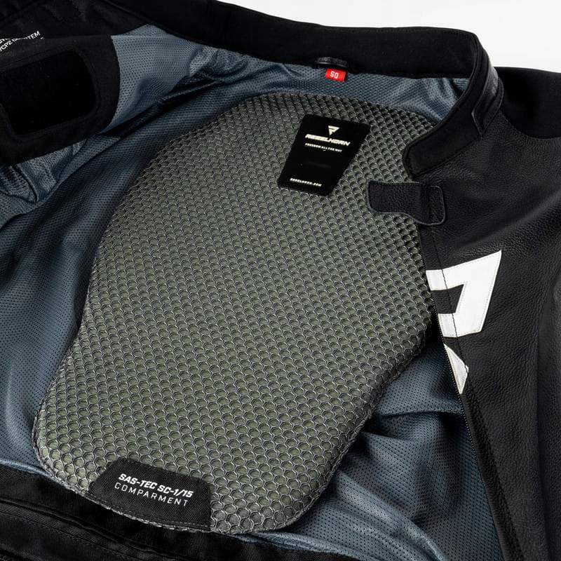 KURTKA SKÓRZANA REBELHORN VELOCE BLACK/GREY/FLU 54 Rozmiar 54