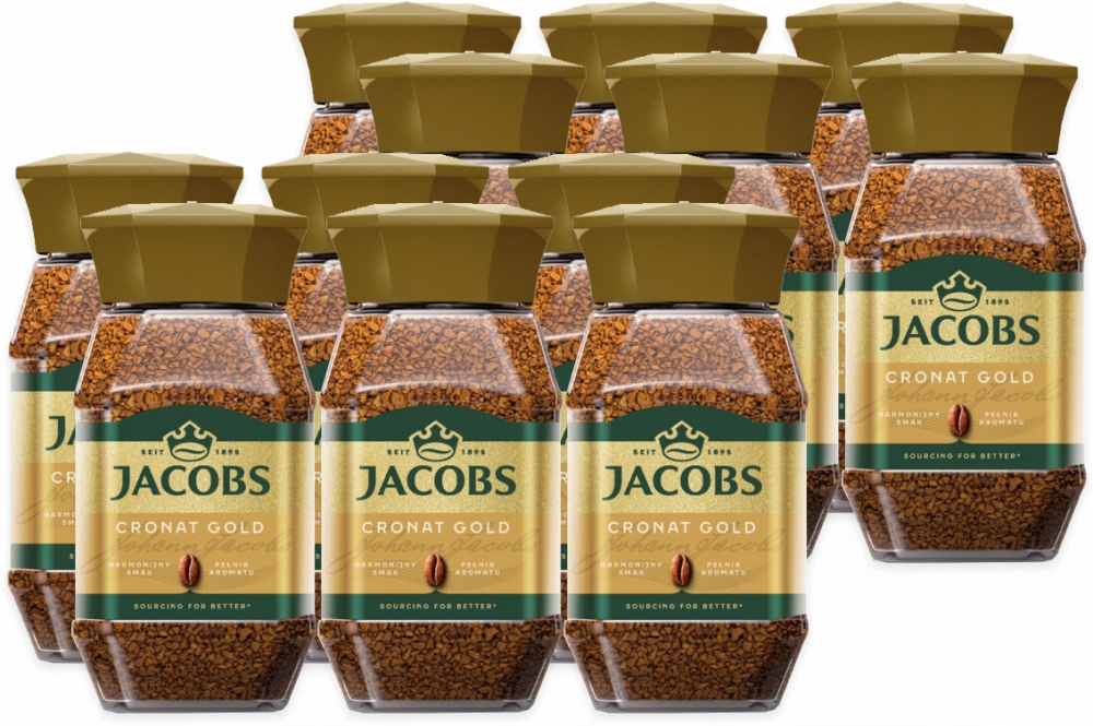 Kawa rozpuszczalna Jacobs Cronat Gold 200g x12