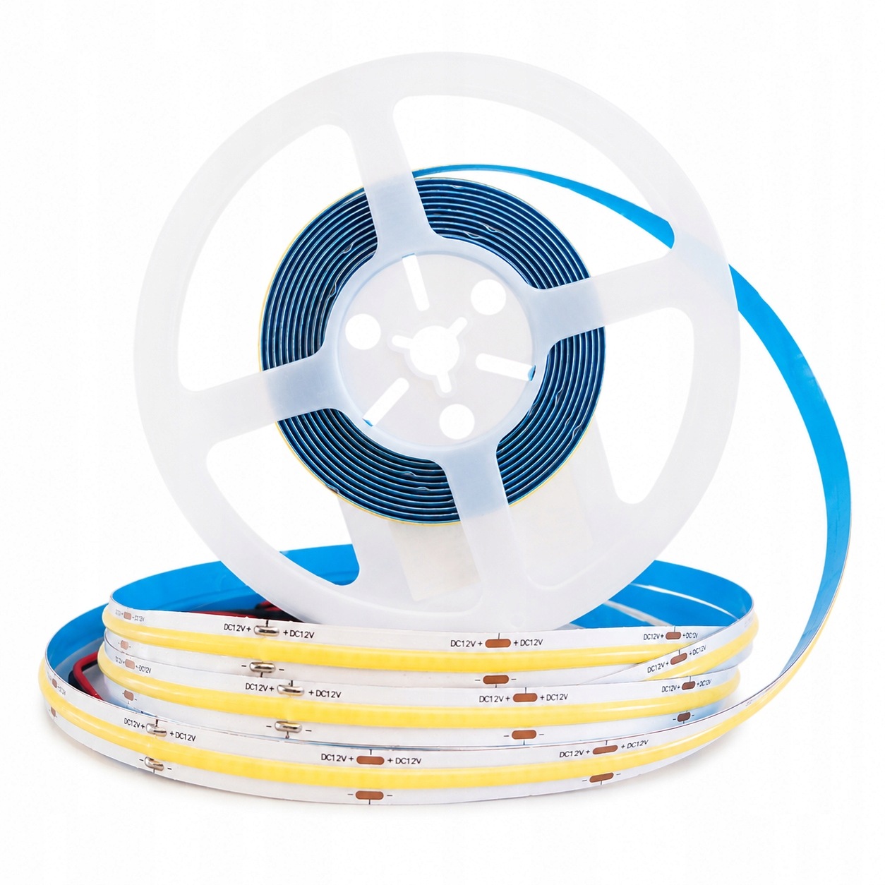 Led pásek Cob Bílý Teplý 3000K 384 LED/m 10W/m 12V IP20 5m – světelná linka