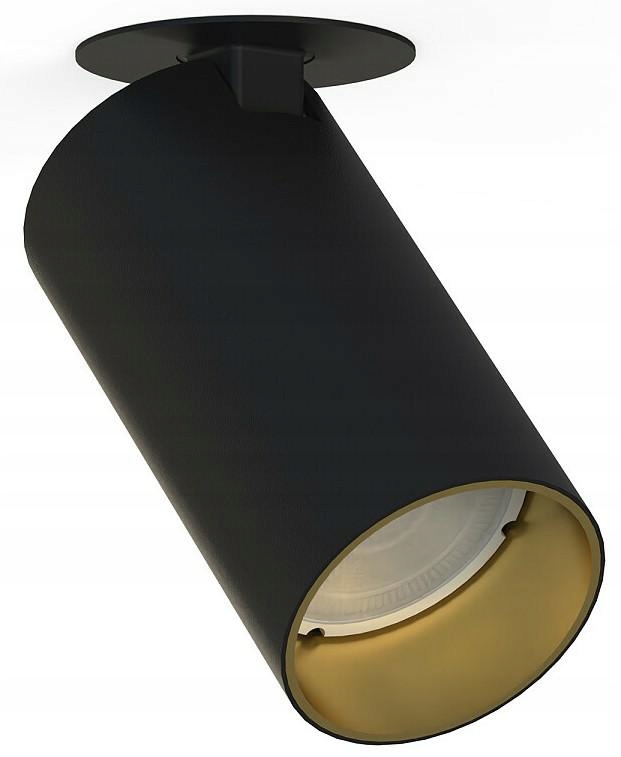 Stropní očko Dom Podomítkové svítidlo Spot Mono Surface Černá Zlatá 1xGU10