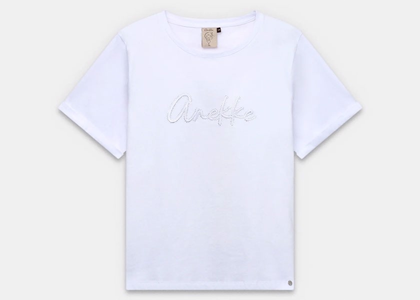 Anekke Tričko 42251-109/209 S/m Bílé tričko s krátkým rukávem