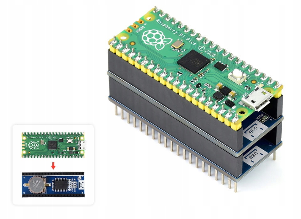 Модуль RTC с DS3231 для Raspberry Pi Pico Type плата расширения