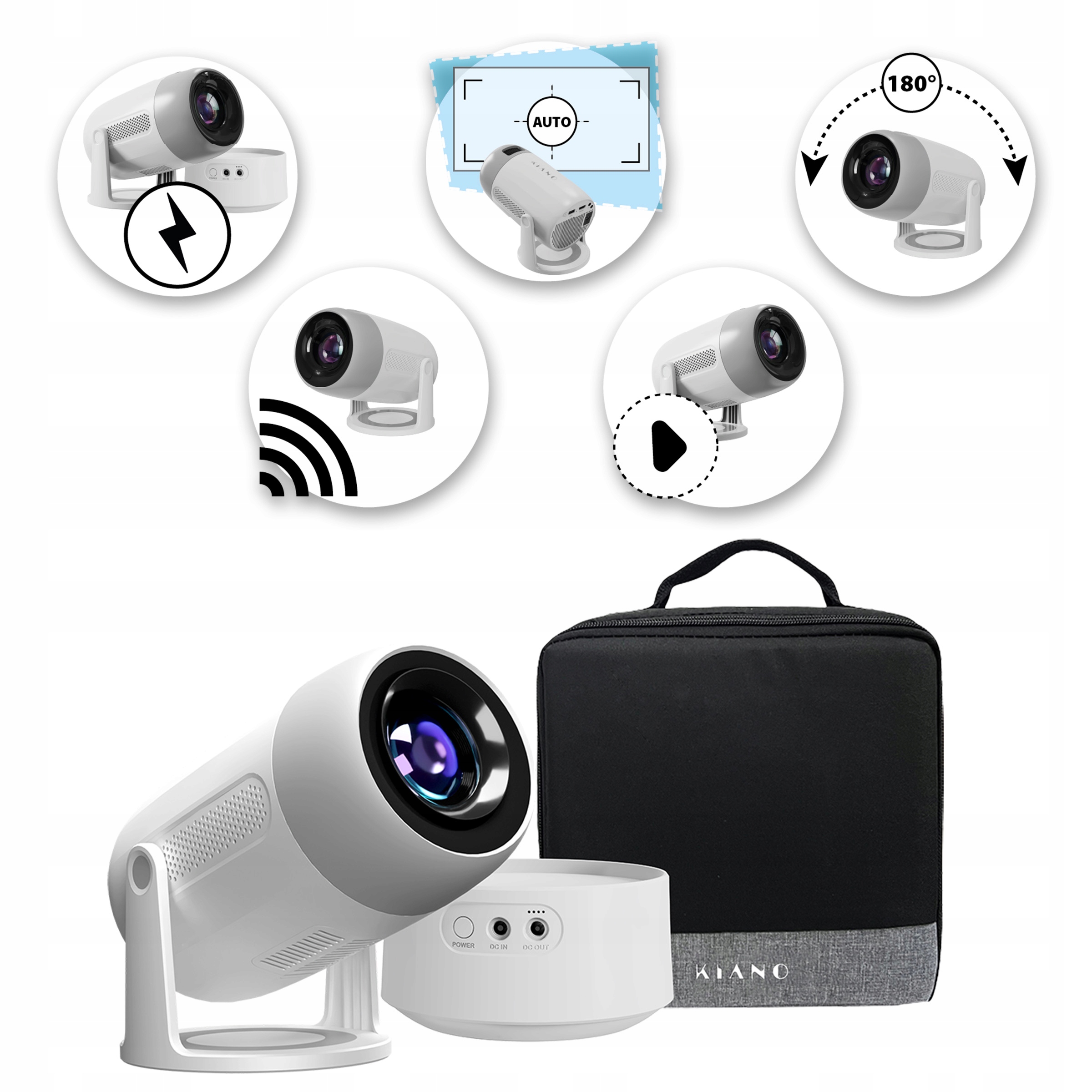 Projektor Kiano Vision 2 Smart 1920 X 1080 Fhd Travel Set