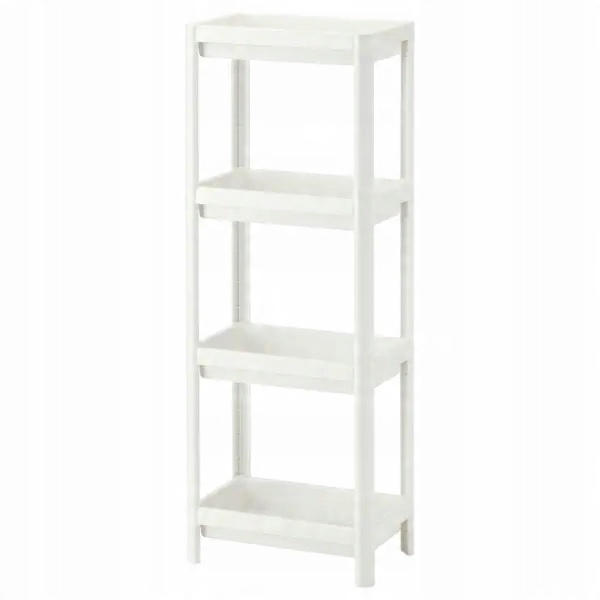 

Ikea Vesken Regał, biały, łazienkowy 36x23x100 cm