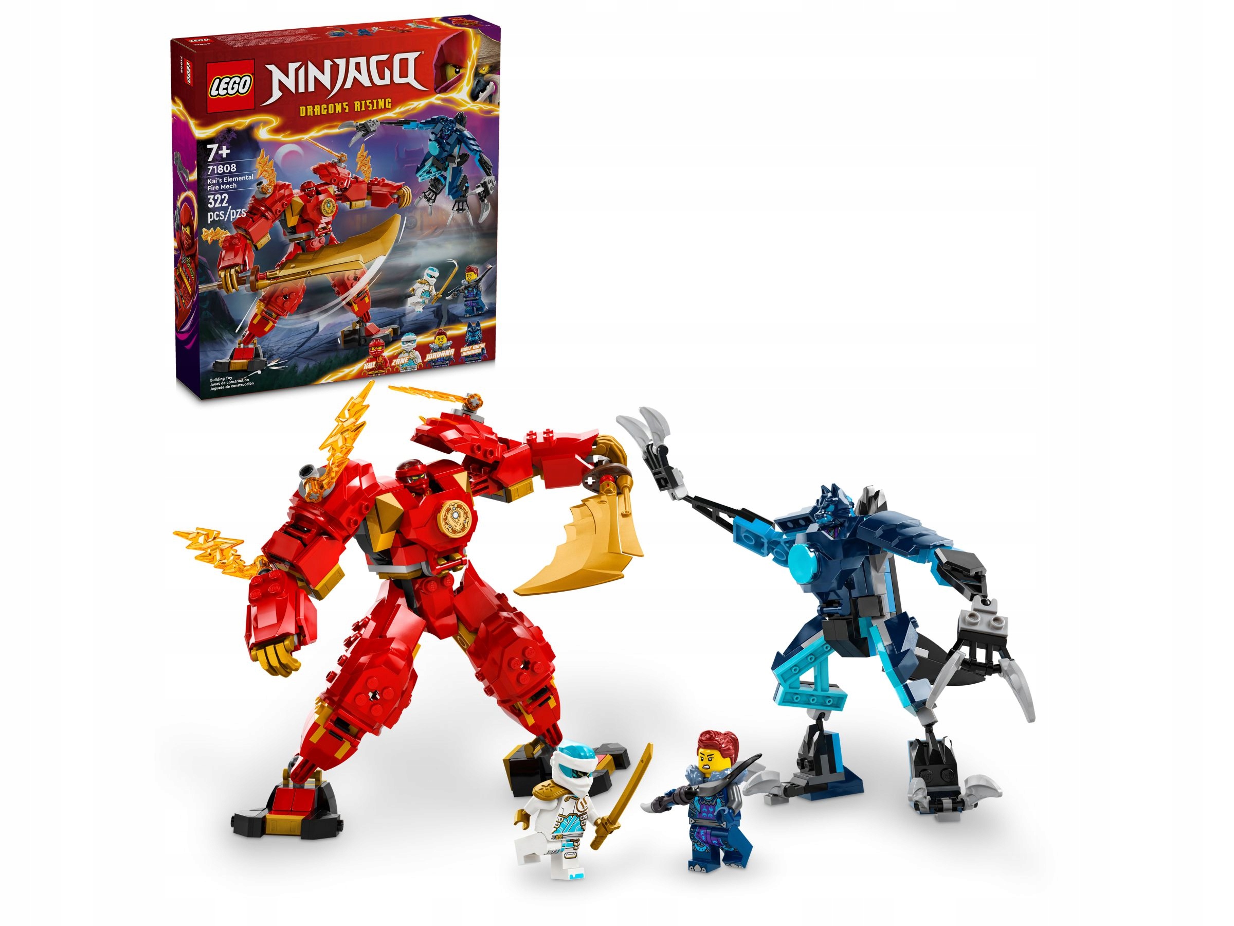 stavebnice Lego Ninjago 71808 Mech ohnivého živlu Kaie