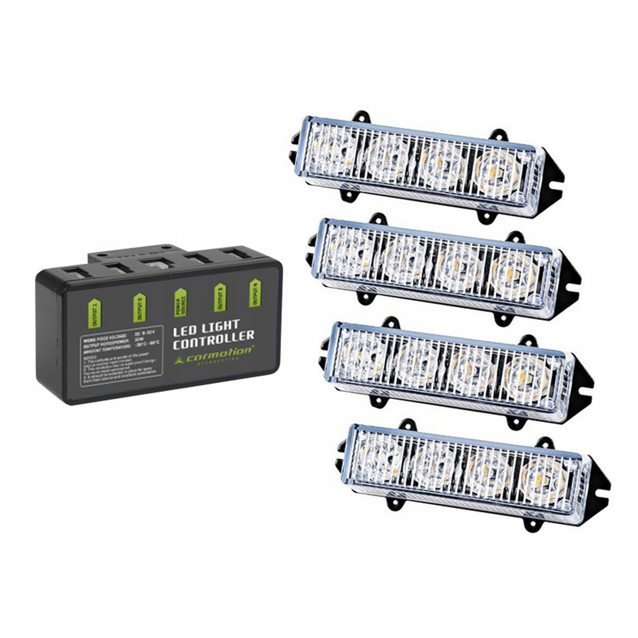 Lampa LED Stroboskopowa Pomarańczowa 12/24V Kogut z Pilotem 7 Trybów Producent części Carmotion