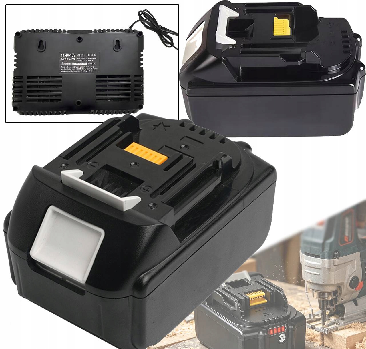 2 ks Akumulátor 18 V 6 Ah nabíječka DC18RD 14 – 18 V Pro BL1850