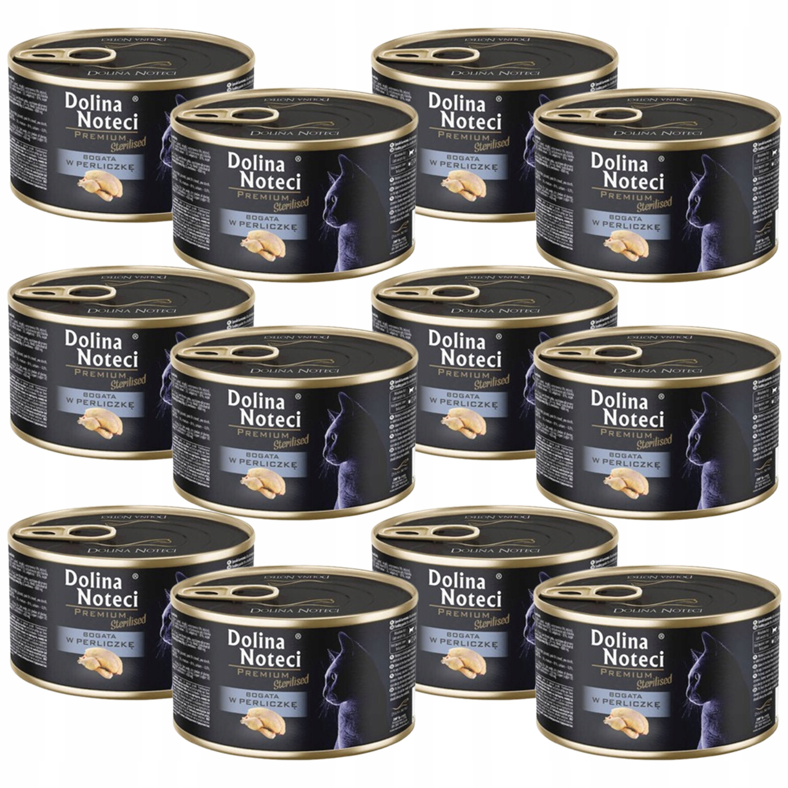 Levně Dolina Noteci Premium Sterilised Krmivo mokré pro kočky Perlička 12 x 185 g