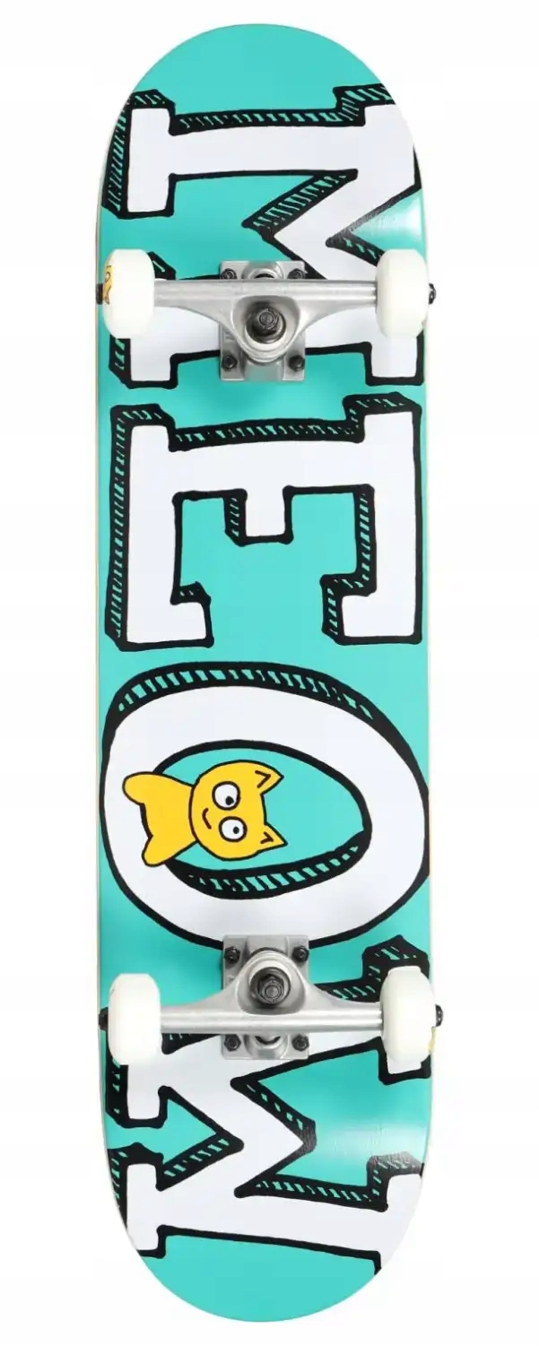 Deskorolka Meow Logo| 8" Teal