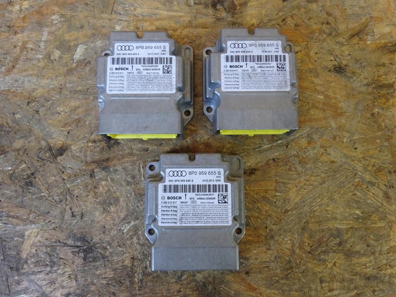 AUDI A3 8P LIFT 08-12 SENSOR MODUŁ AIRBAG PODUSZEK 8P0959655S Jakość części (zgodnie z GVO) O - oryginał z logo producenta pojazdu (OE)