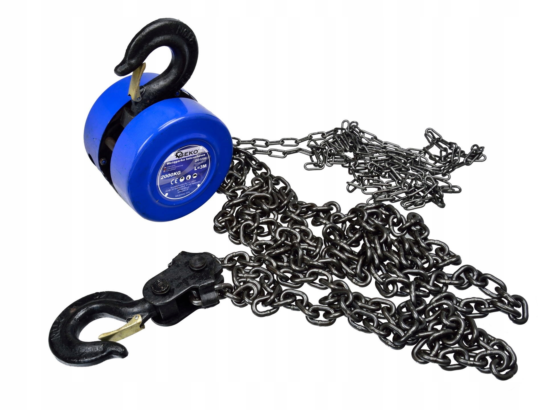 Ланцюгова лебідка GEKO 2T x 3m G01096