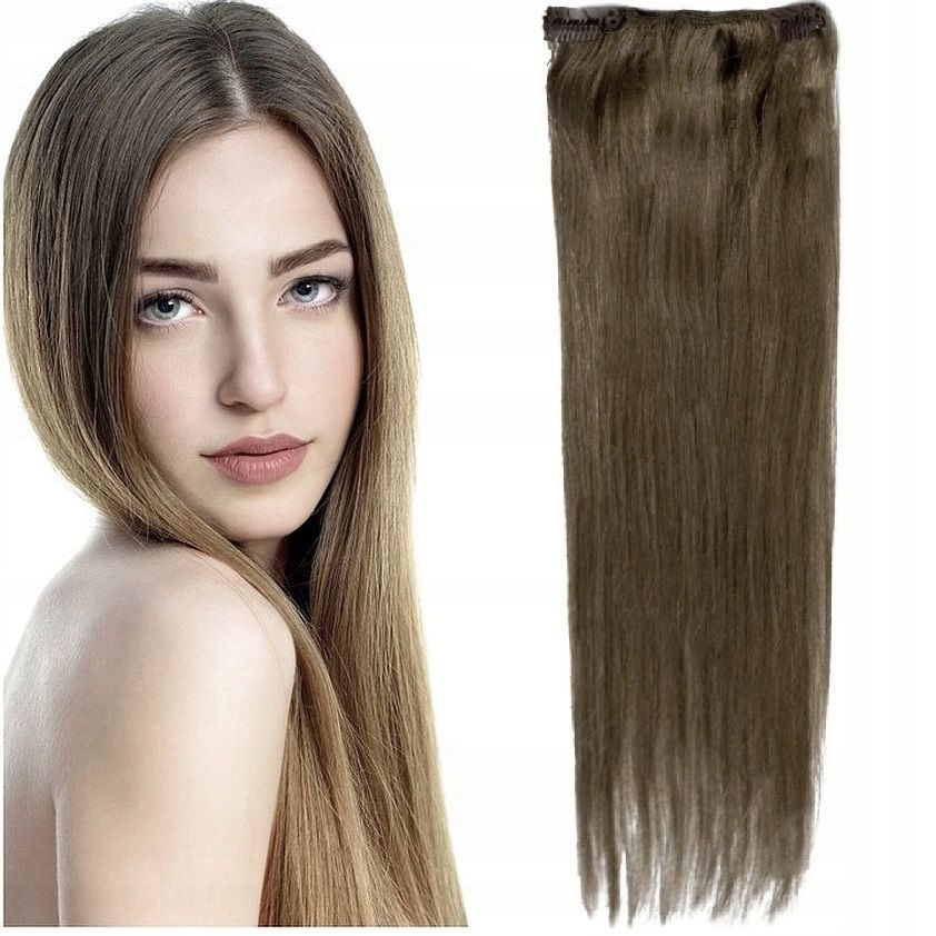 Clip-in Příčesek Do Vlasů 100% Přírodní Dopinka 50 CM přírodní blond 12