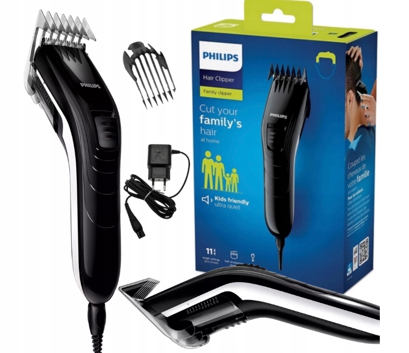Maszynka do włosów strzyżarka Philips QC5115 dla dzieci i dorosłych nasadki