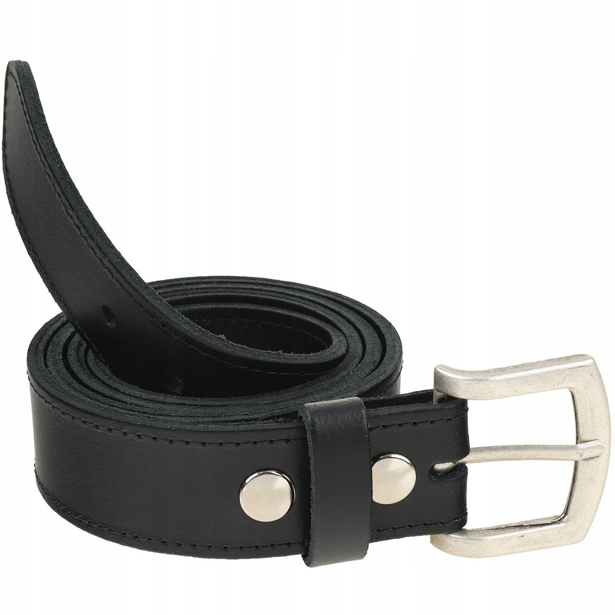 Kožený Opasek pánský s klasickou sponou Usa černý 95-105 (38)
