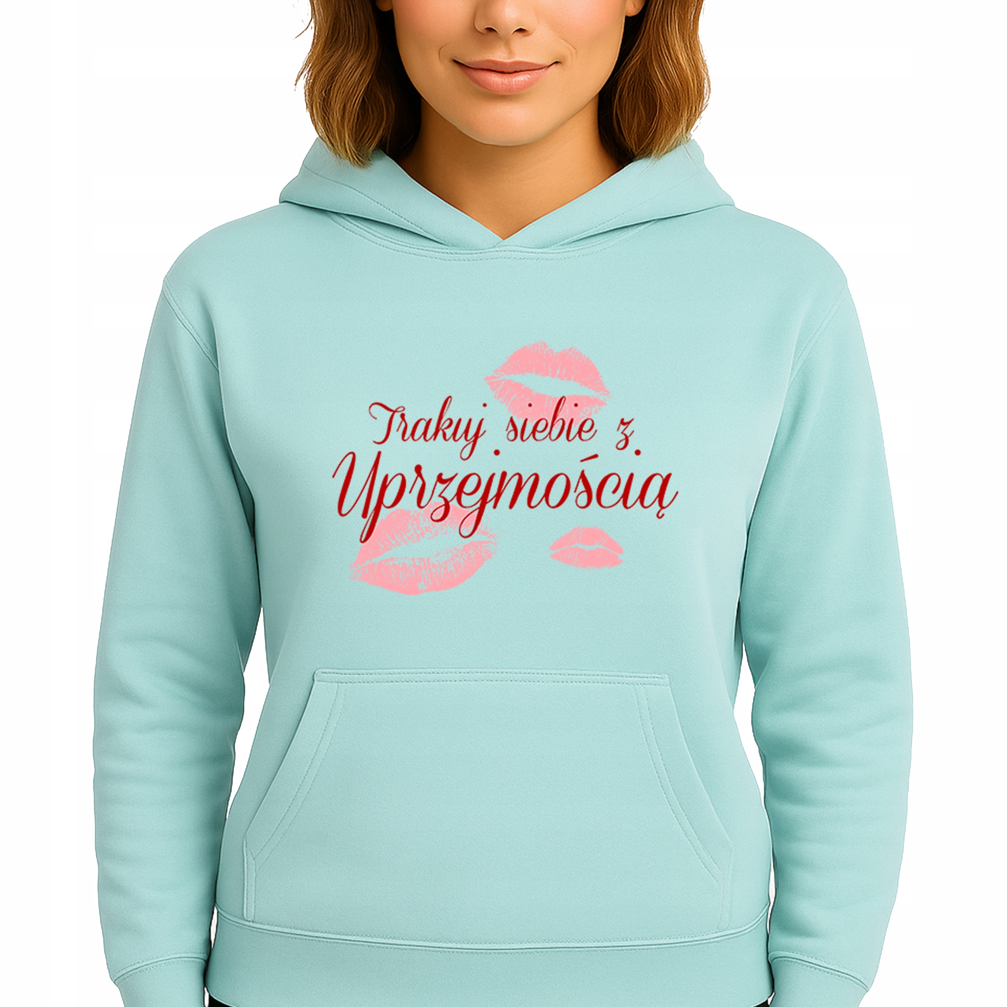 Mikina Mátová Hoodie S Kapucí Chovejte se k sobě s laskavostí Vel M