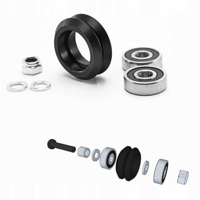 KOŁO ROLKA Dual V Wheel Kit