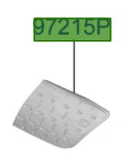 863C1K4000 - Hyundai Kona EV 2019-2020 кришка зарядного гнізда