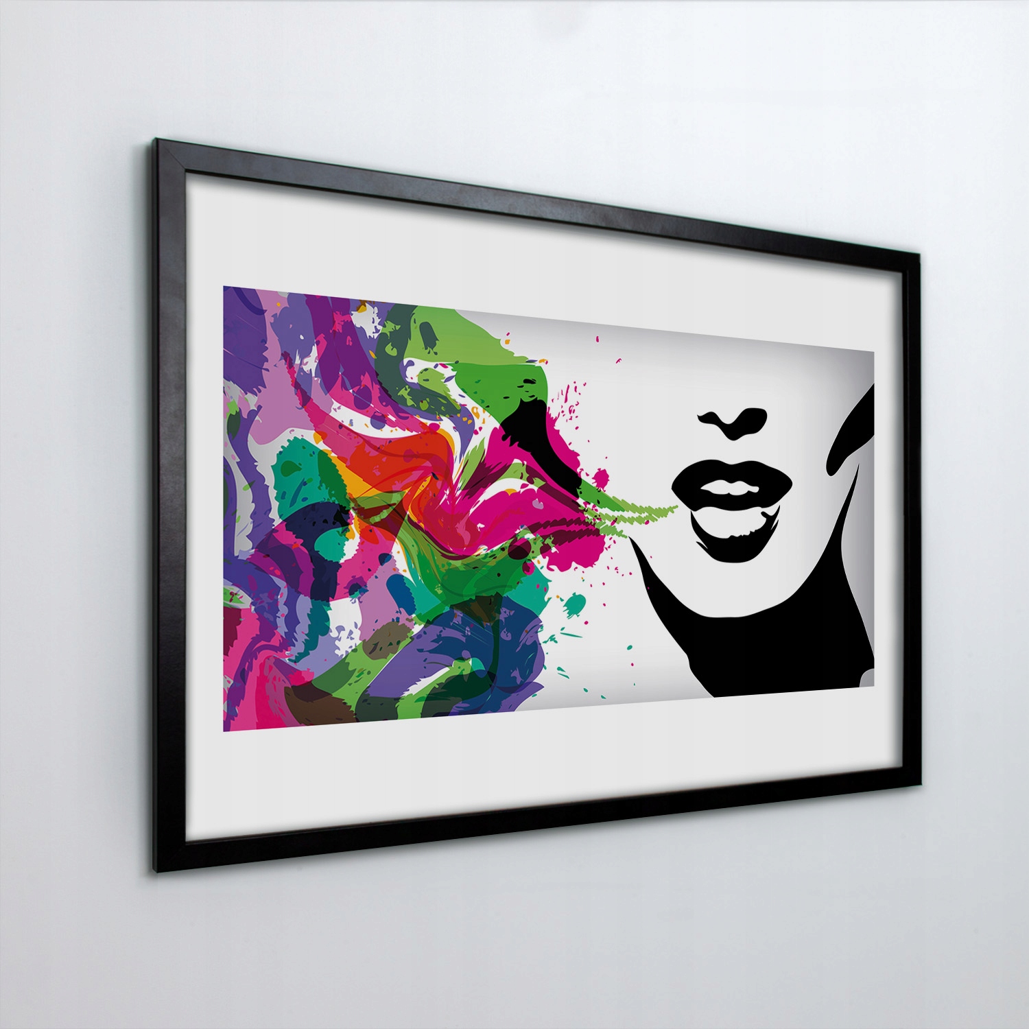 Obraz v rámu na zeď Mluvící žena 60x40 cm