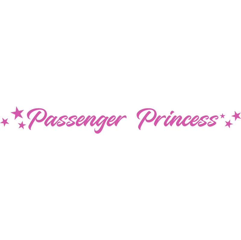 NAKLEJKA na samochód Szybę Passenger Princess 25x3 Producent MGDesign