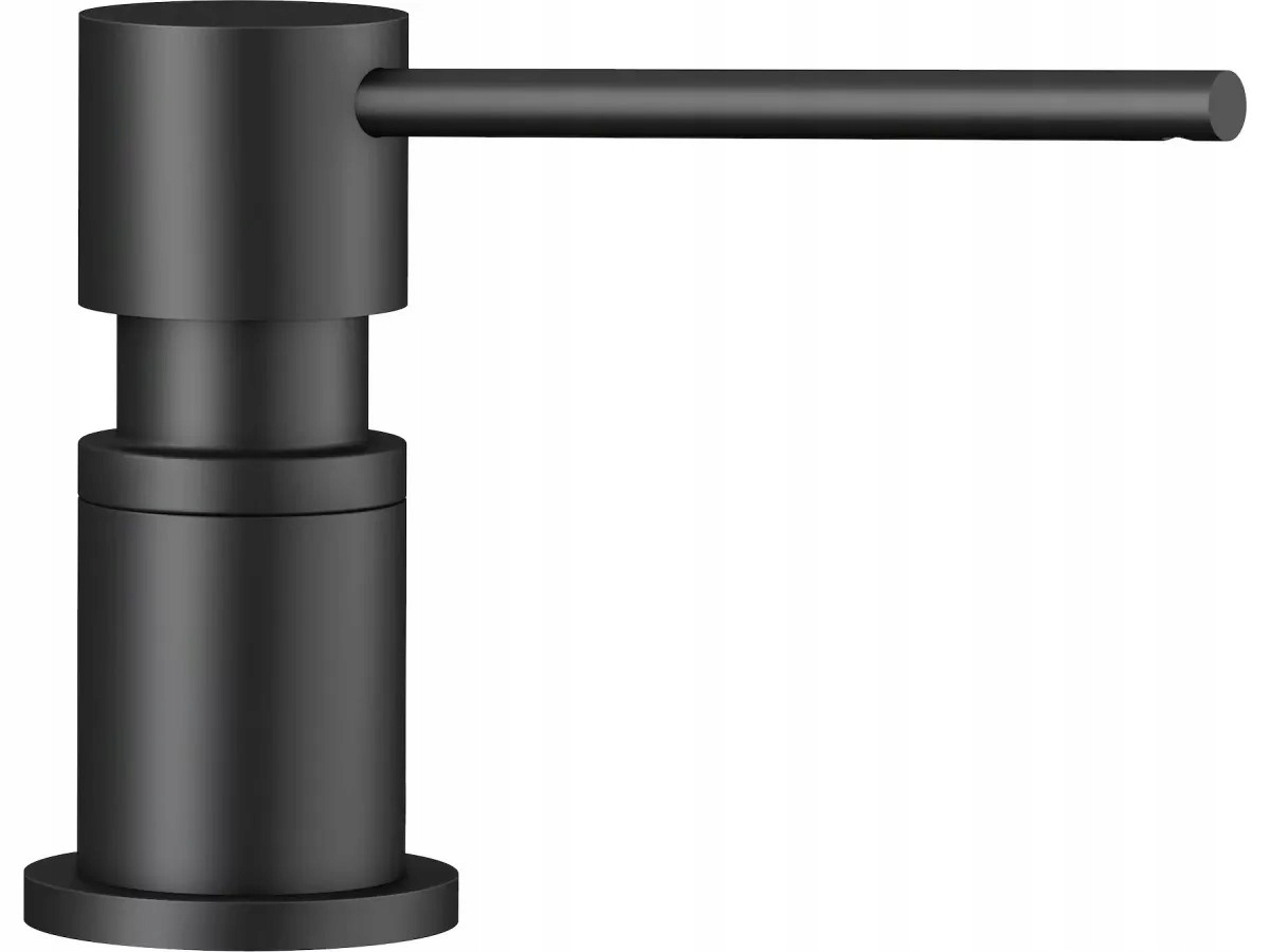 Dozownik Blanco Lato 300 ml czarny mat na płyn do naczyń lub mydło