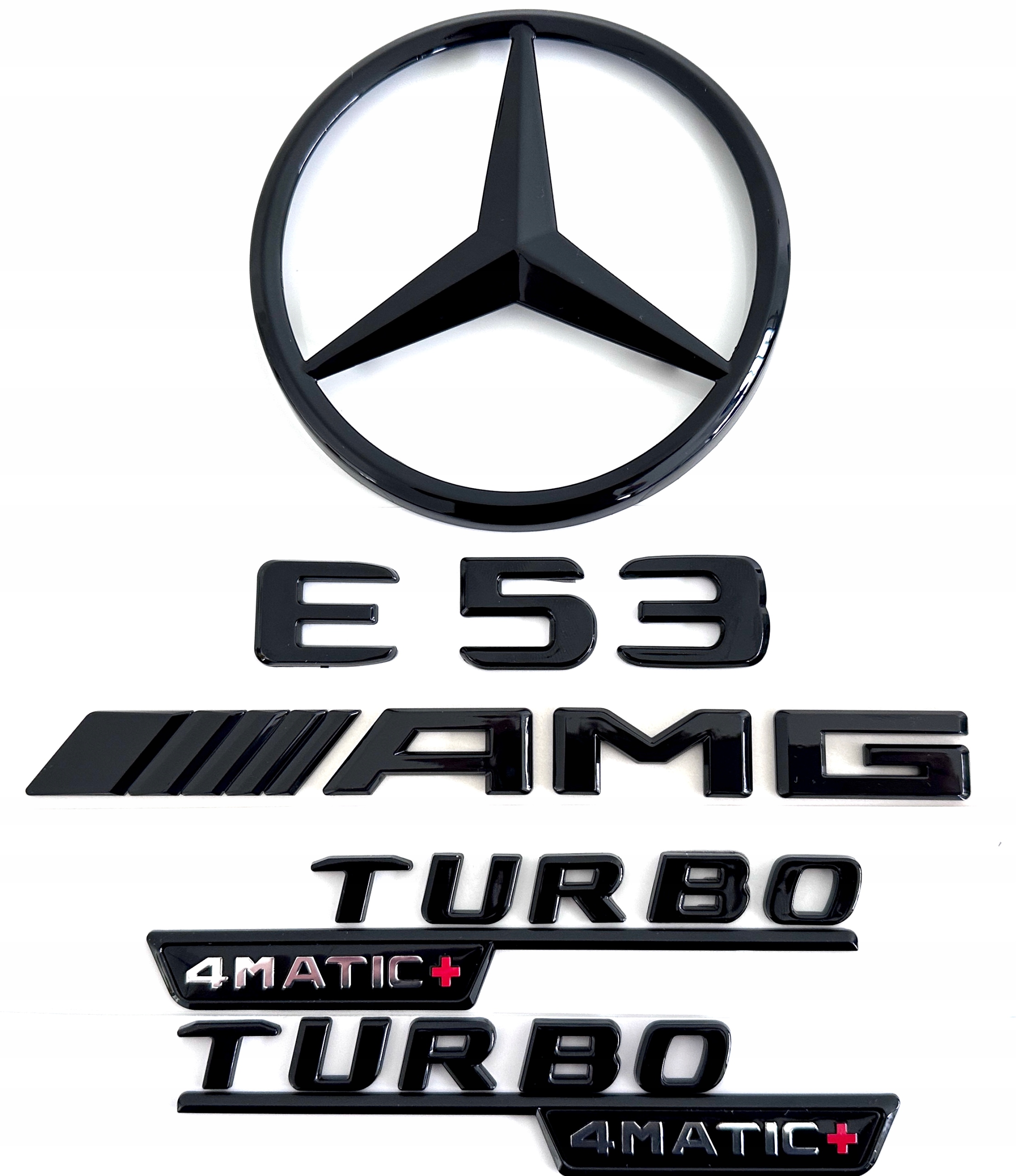 Mercedes W238 Coupé E53 Amg Turbo 4 Matic+ emblém znak , čierny