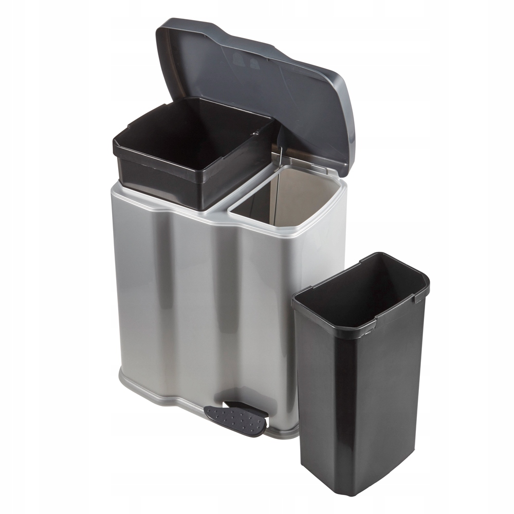 

Keeeper podwójny kosz na śmieci pedał 7+15L Gunnar