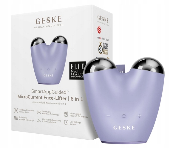 Mikroprądowy Lifting Masażer Do Twarzy Geske 6W1 7F10