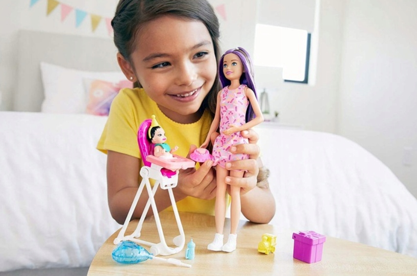 LALKA BARBIE SKIPPER OPIEKUNKA Urodziny Bobasa Marka Barbie