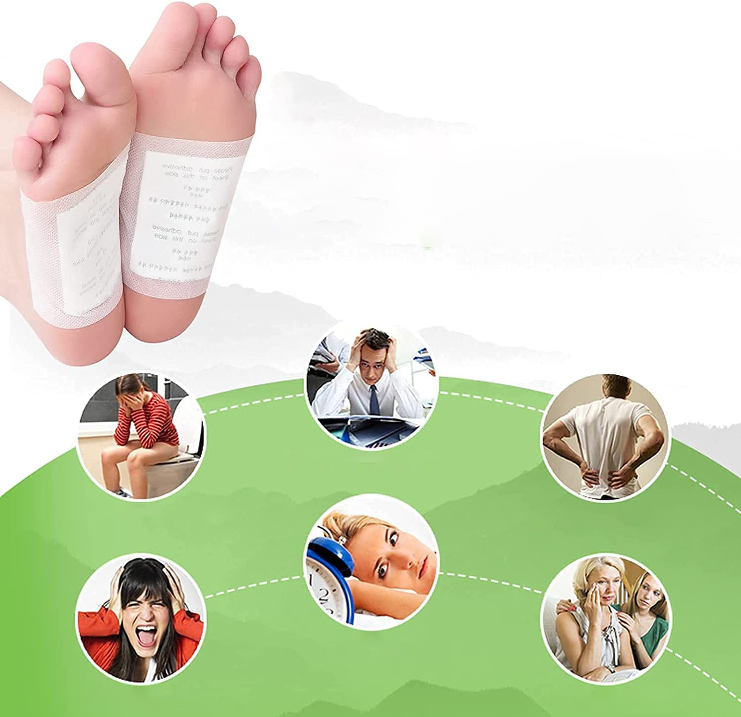 200 SZTUK PLASTRY DO STÓP CELU ŁAGODZENIA STRESU Rodzaj inny