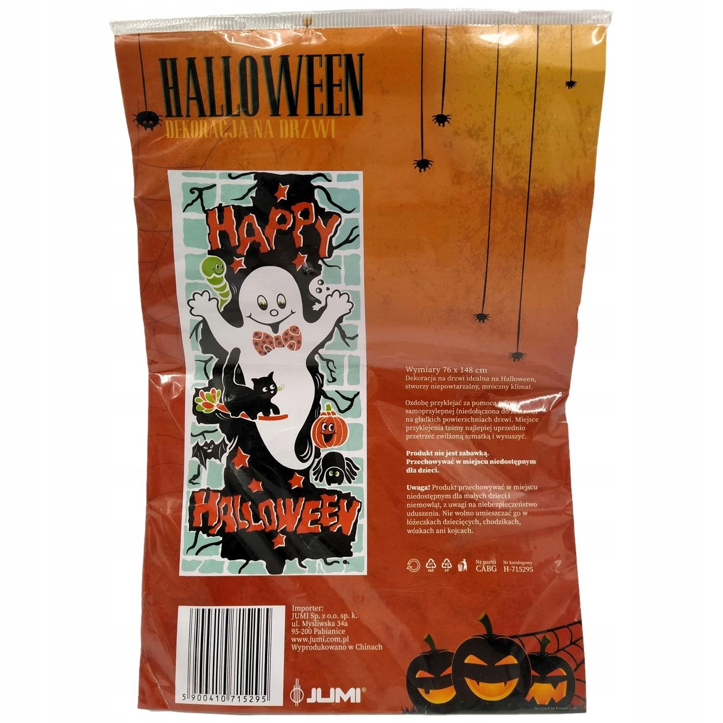 Halloween Dekoracja na drzwi duszek Jumi - idealna dla atmosfery strachu