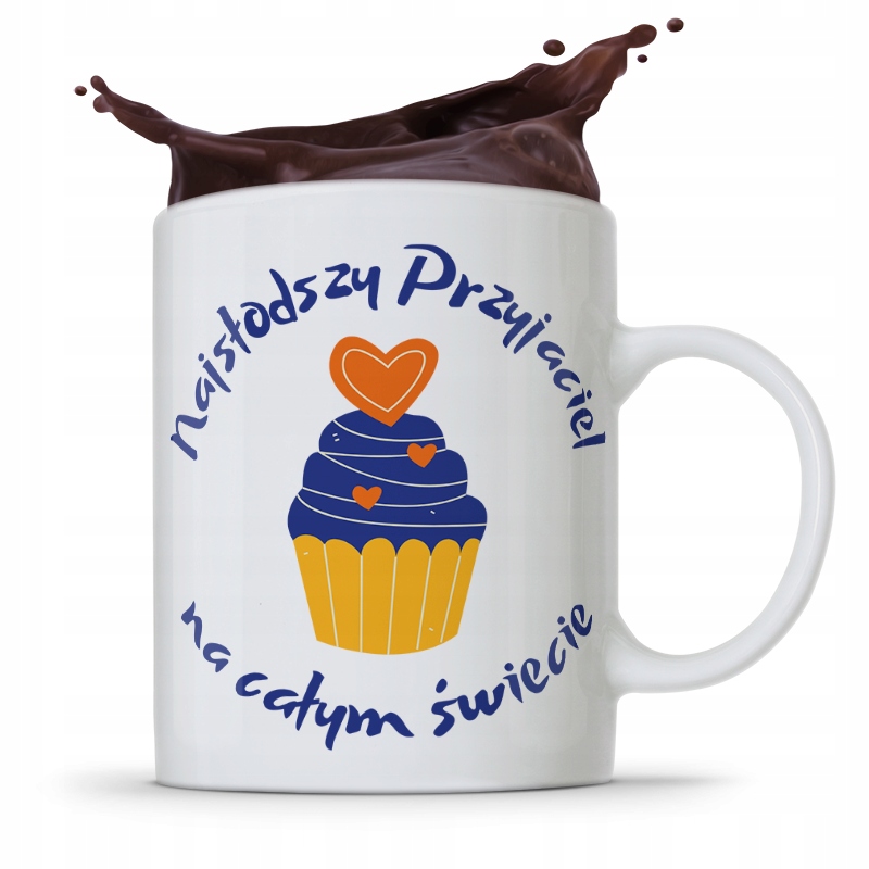 KUBEK PREZENT DLA PRZYJACIELA NAJSŁODSZ PRZYJACIEL z Nadrukiem ze Zdjęciem