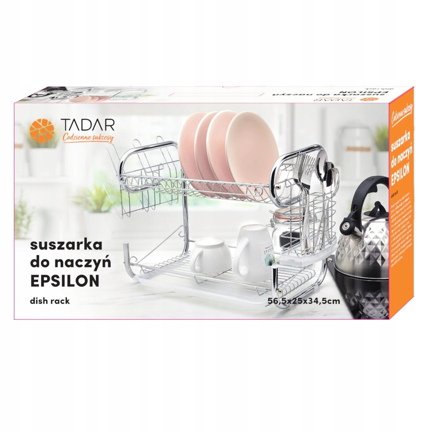 Stojąca SUSZARKA DO NACZYŃ OCIEKACZ na sztućce suszarka DWUPOZIOMOWA Tadar Typ dwupoziomowa