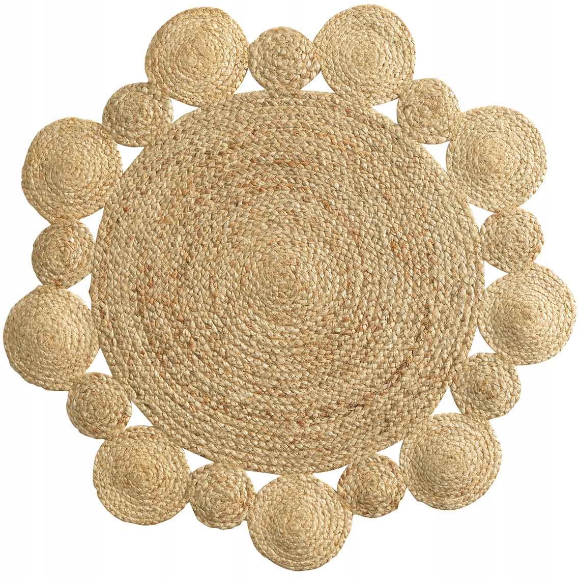 

Dywan okrągły pleciony jutowy boho 90 cm Cordou
