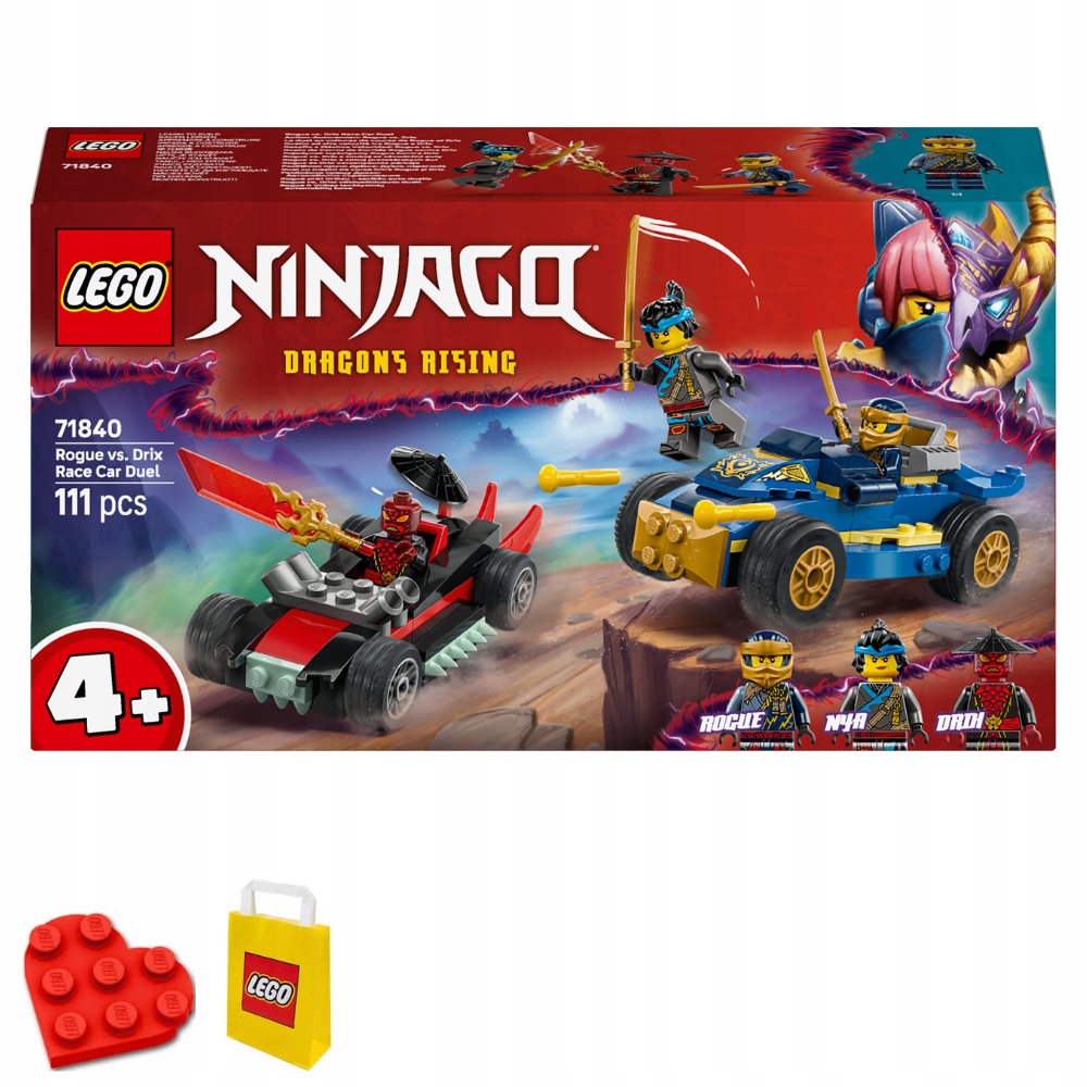Lego Ninjago Závodní souboj Rogue vs. Drix 71840
