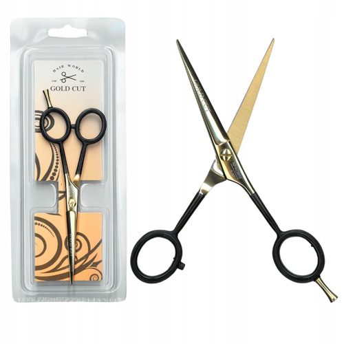 Gold Cut Profesionální Kadeřnické Nůžky Pastell Gold Black NPAGB55 5,5"