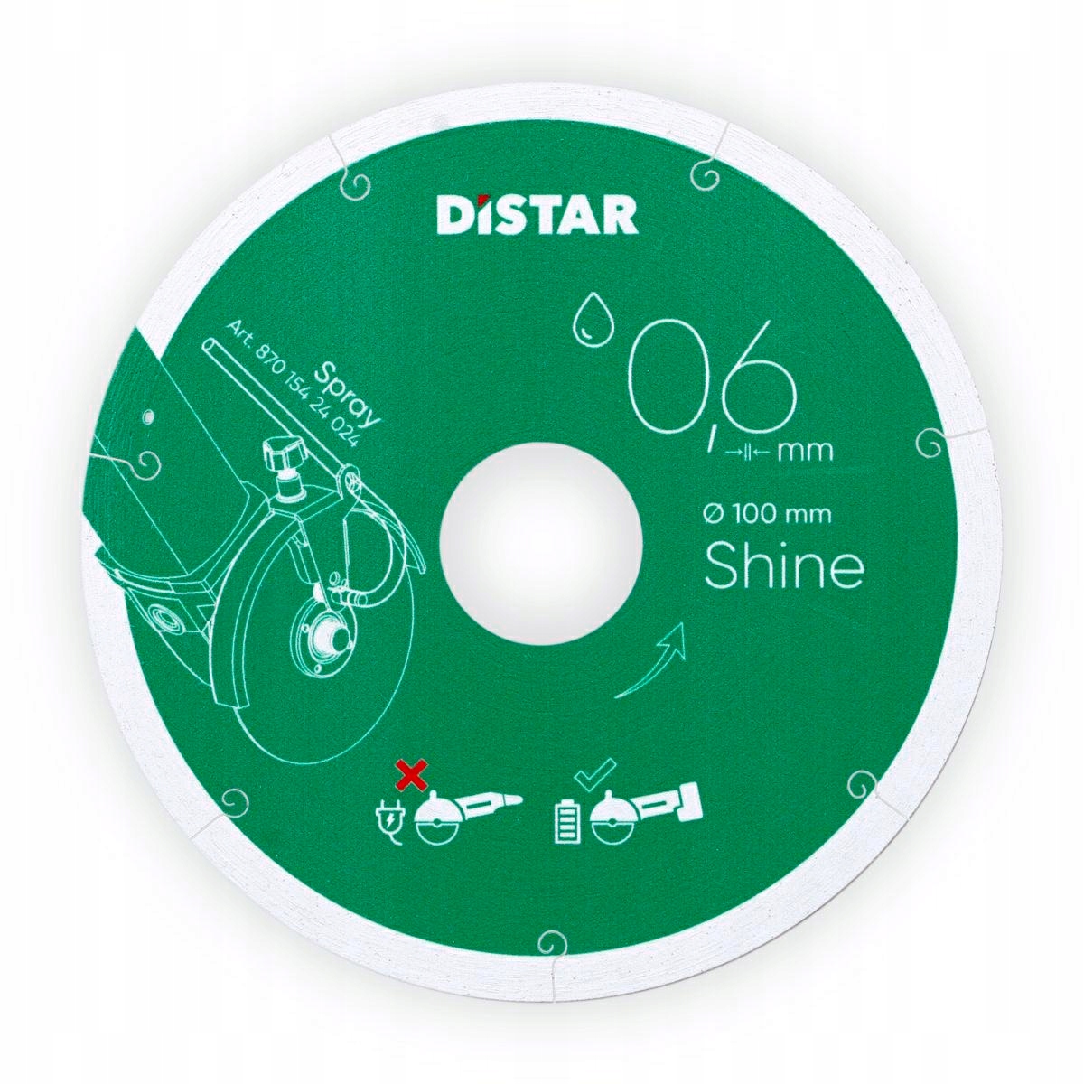 Distar Diamantový Kotouč Shine 101 x 0,6 x 22,23 mm