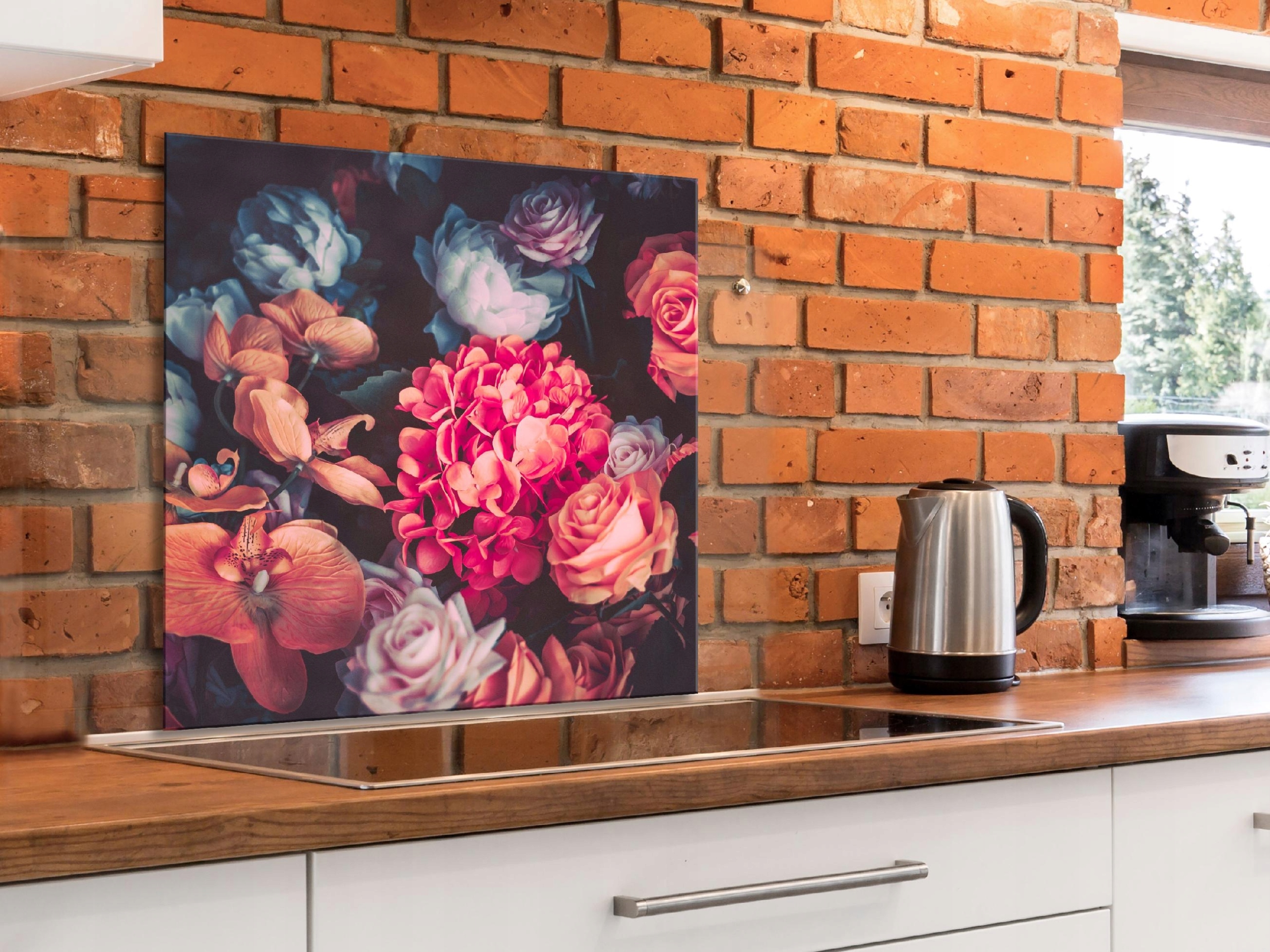 Skleněný Kuchyňský Panel 80x80 b-B-0466-aq-a