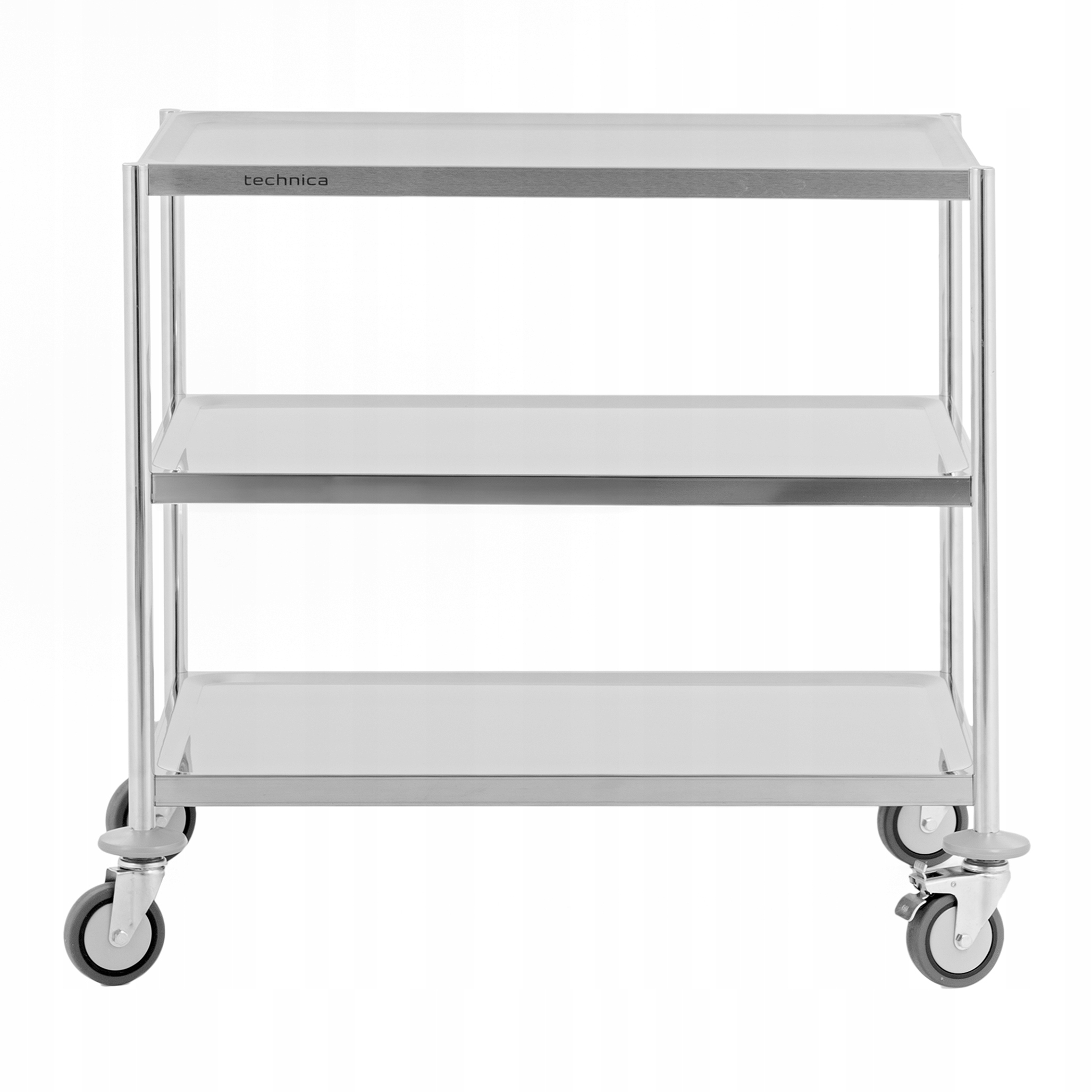 WÓZEK KELNERSKI 3-PÓŁKOWY NIERDZEWNY 86X54X81 CM GASTRONOMICZNY TECHNICA Głębokość produktu 54 cm