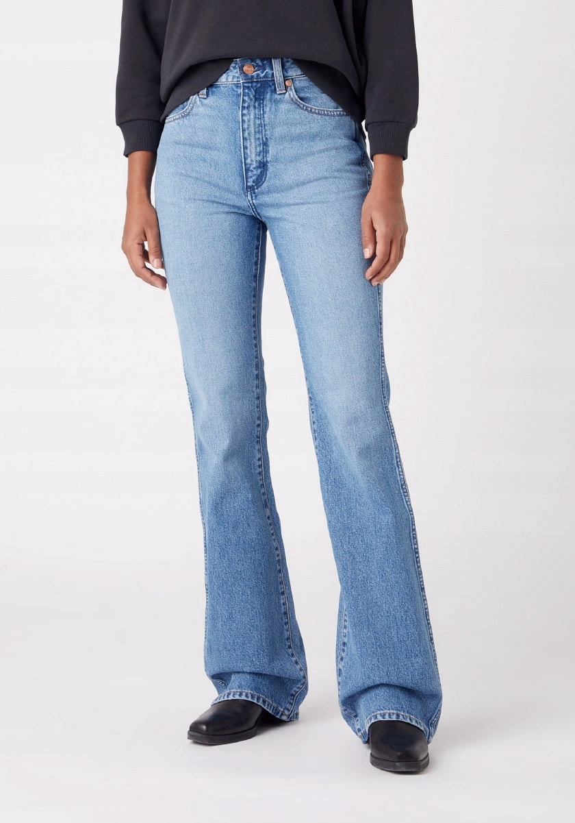 Damskie spodnie rozszerzane Wrangler Westward Morticia W2H373Z23 27/32