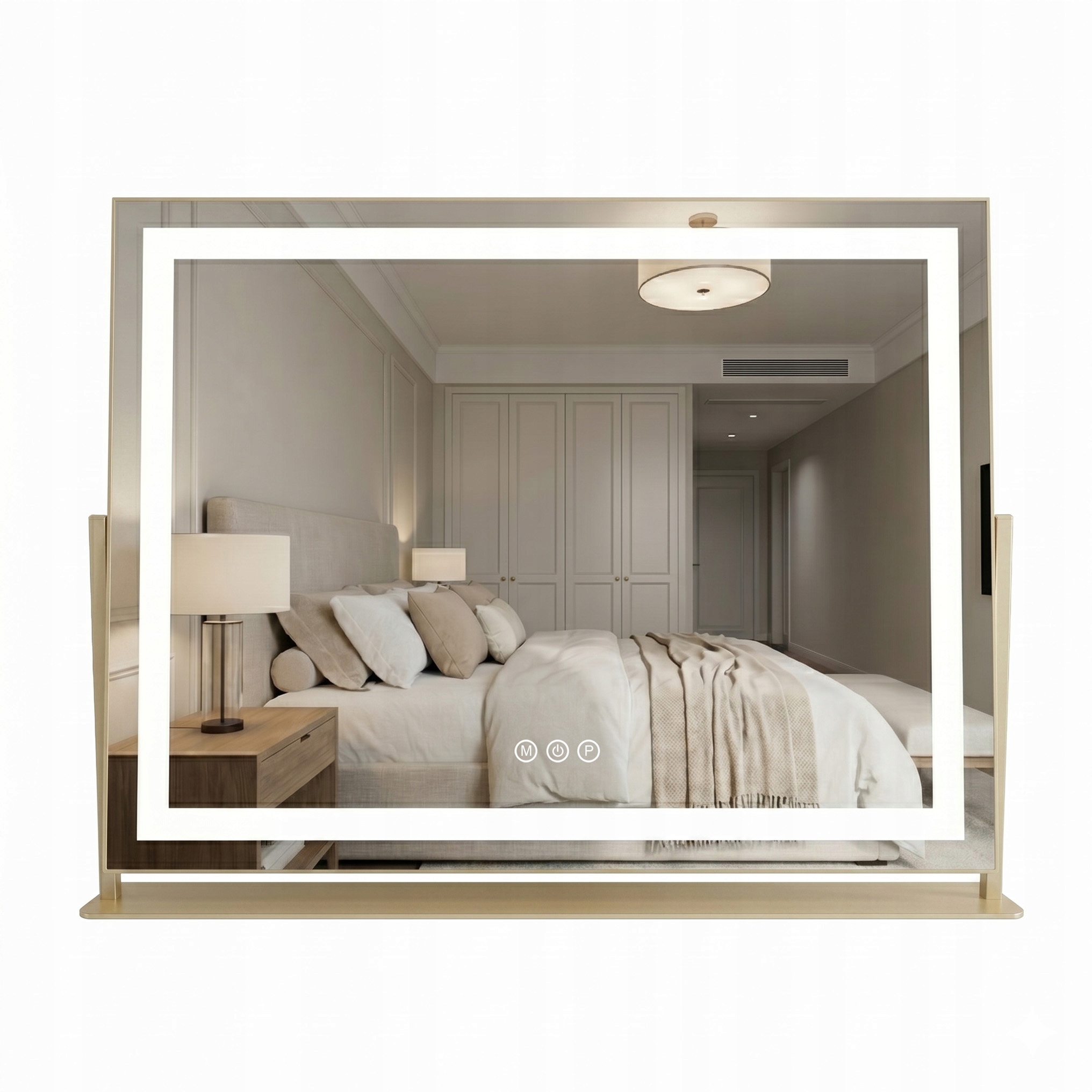 Rea Led Zrkadlo Studio S L.gold 58x45 cm