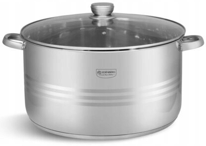 Veľký Hrniec s pokrievkou strieborný 23,8 l/38 cm EdenBerg