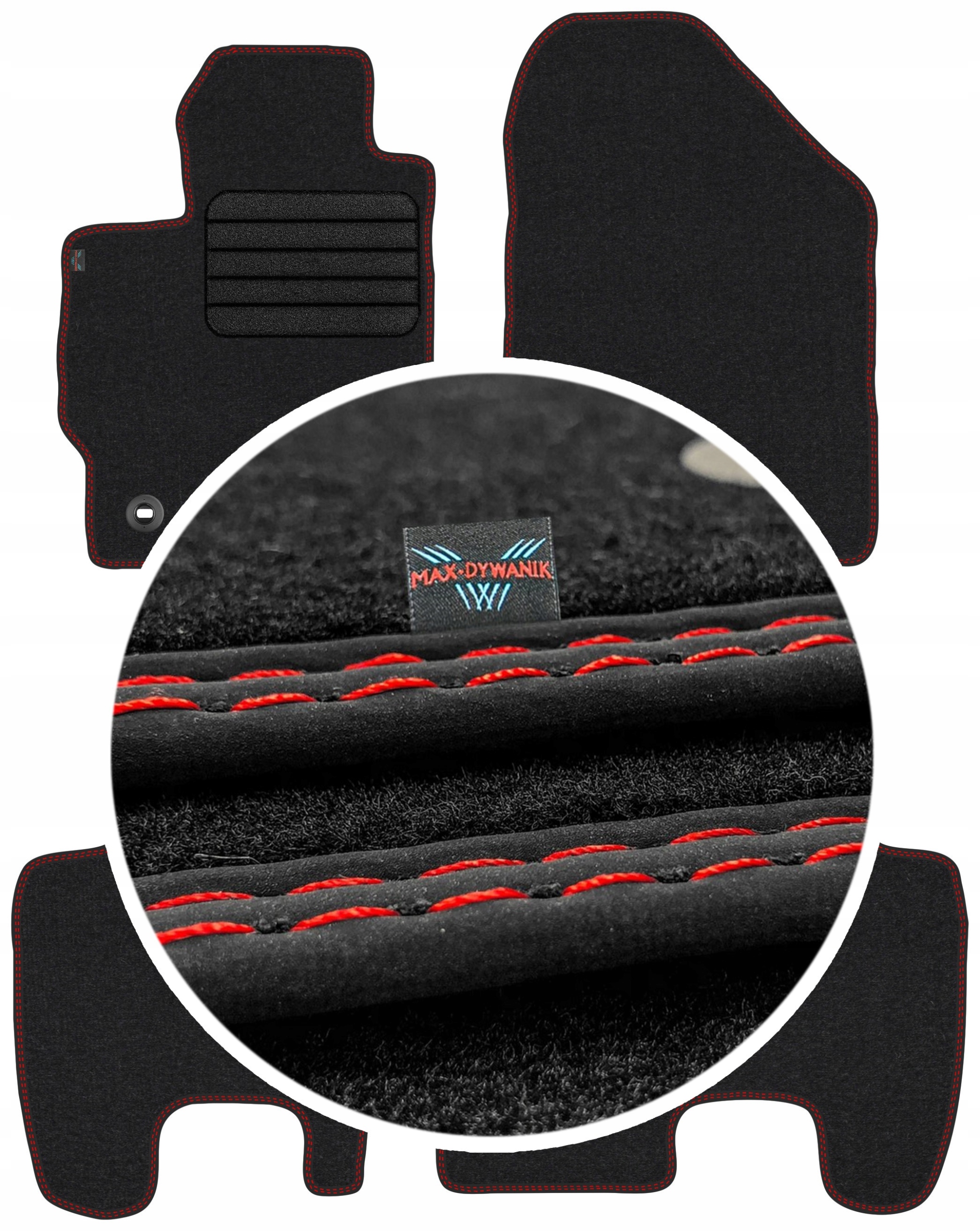 

Toyota Yaris II 2005-2011 Wycieraczki welurowe